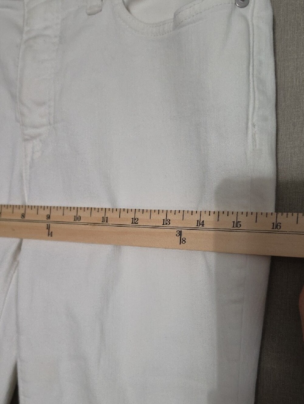 Madewell White Frayed-Hem Wide Leg Jeans - Picture 7 of 8